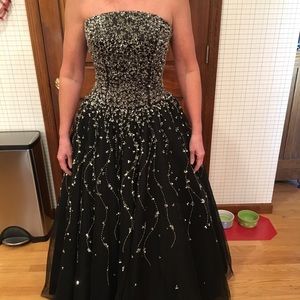 Tiffany Designs sequined formal gown